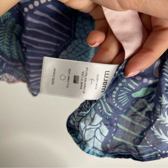 Woodstock Tank by Warm Purple Tropical Tie Shoulder Tank Top Size 0 - Picture 5 of 6